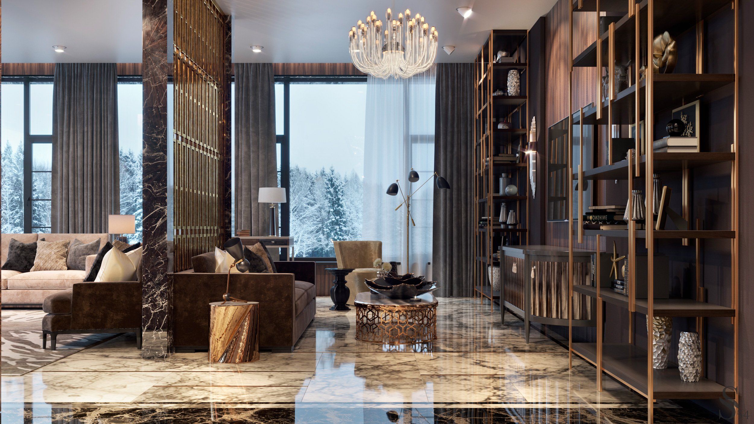 Luxury interior design in Barvikha by Studia 54