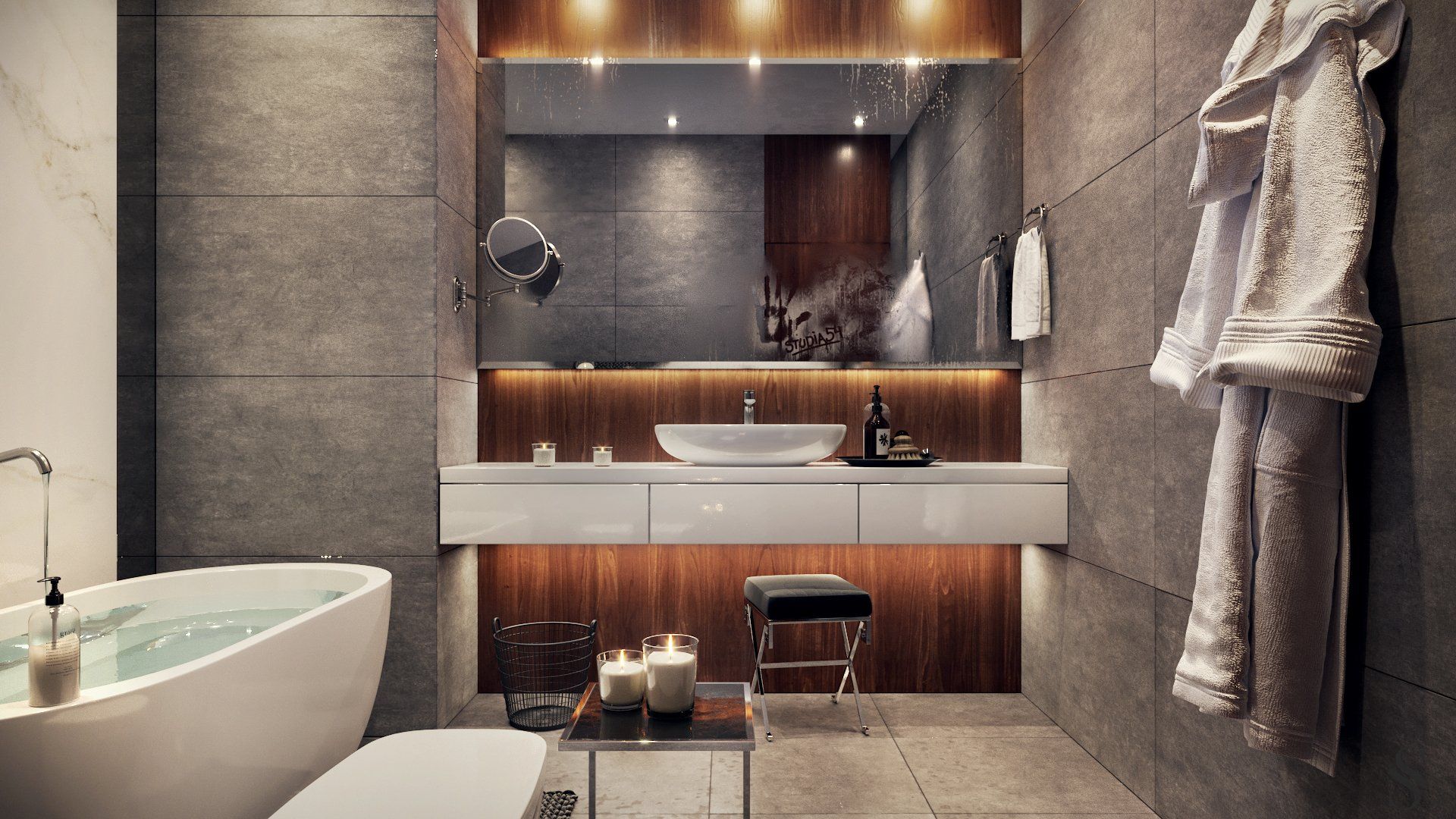 Interior of business class apartment by Studia 54 in elite Residential Complex Interior of business class apartment by Studia 54 in elite Residential Complex