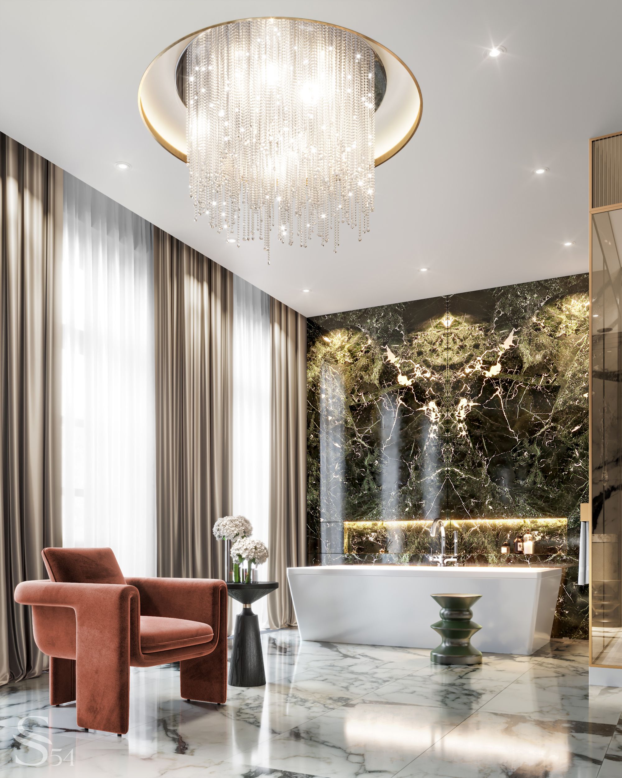 Architectural project of an elite villa in Switzerland by Studia 54 Architectural project of an elite villa in Switzerland by Studia 54