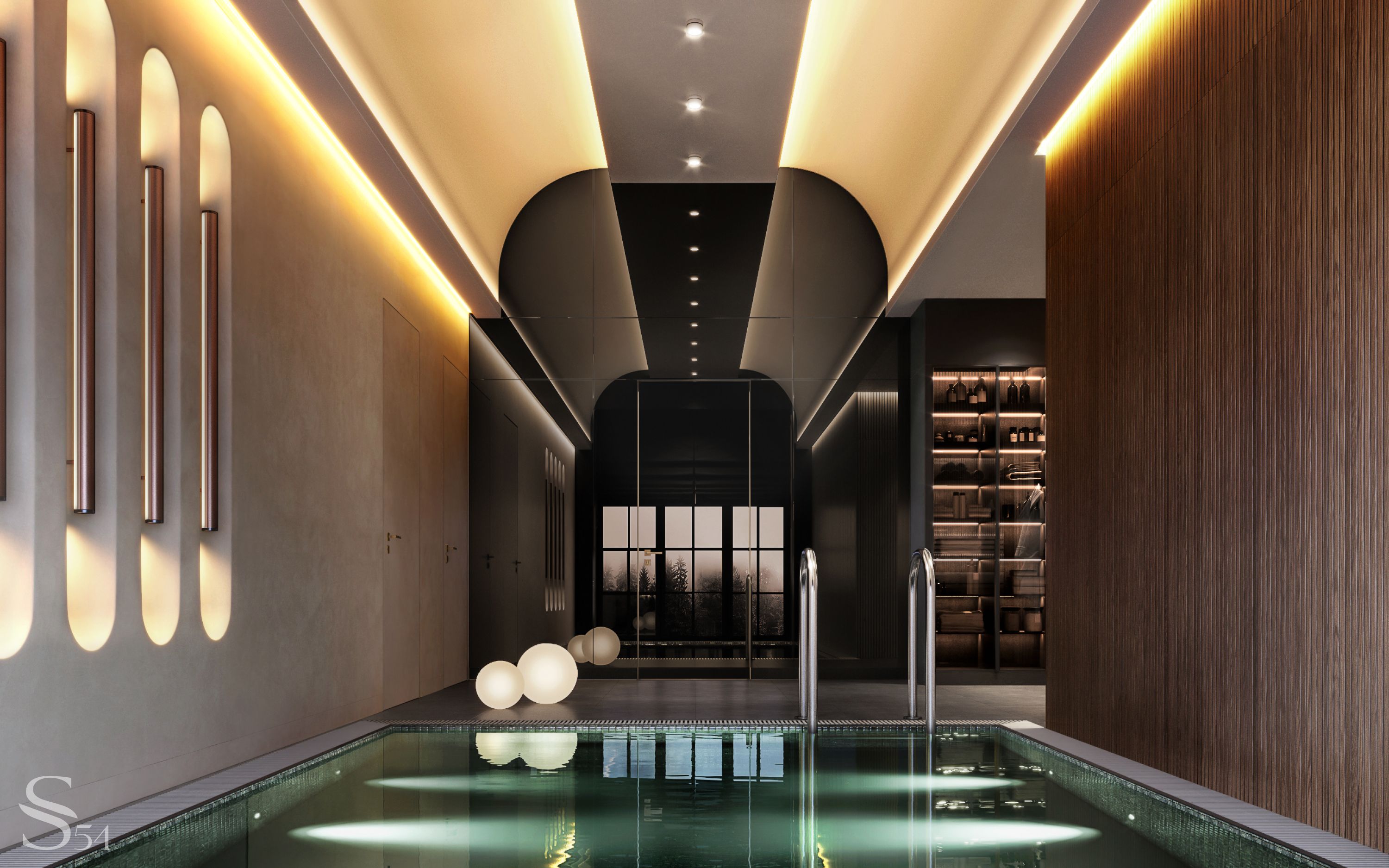 Design project by Studia 54 for a luxury mansion in Sochi Design project by Studia 54 for a luxury mansion in Sochi