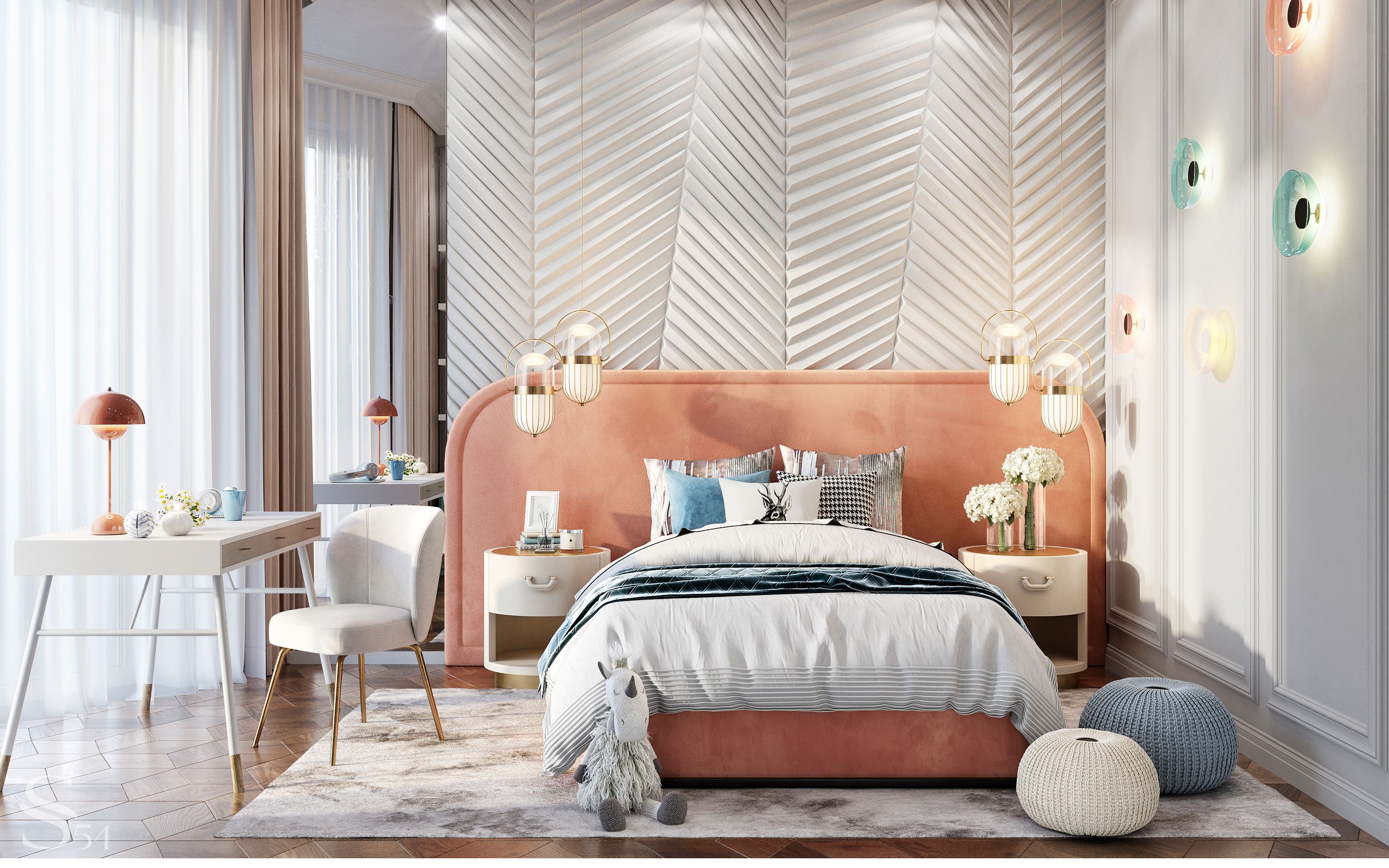 Luxury apartment interior by Studia 54 in a premium clubhouse in Moscow Luxury apartment interior by Studia 54 in a premium clubhouse in Moscow