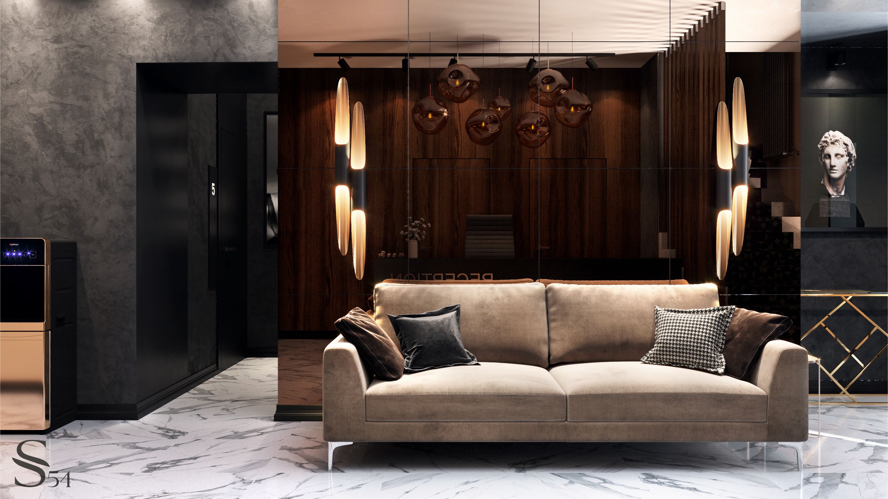 Luxury interior design by Studia 54 for a hotel in Moscow Luxury interior design by Studia 54 for a hotel in Moscow