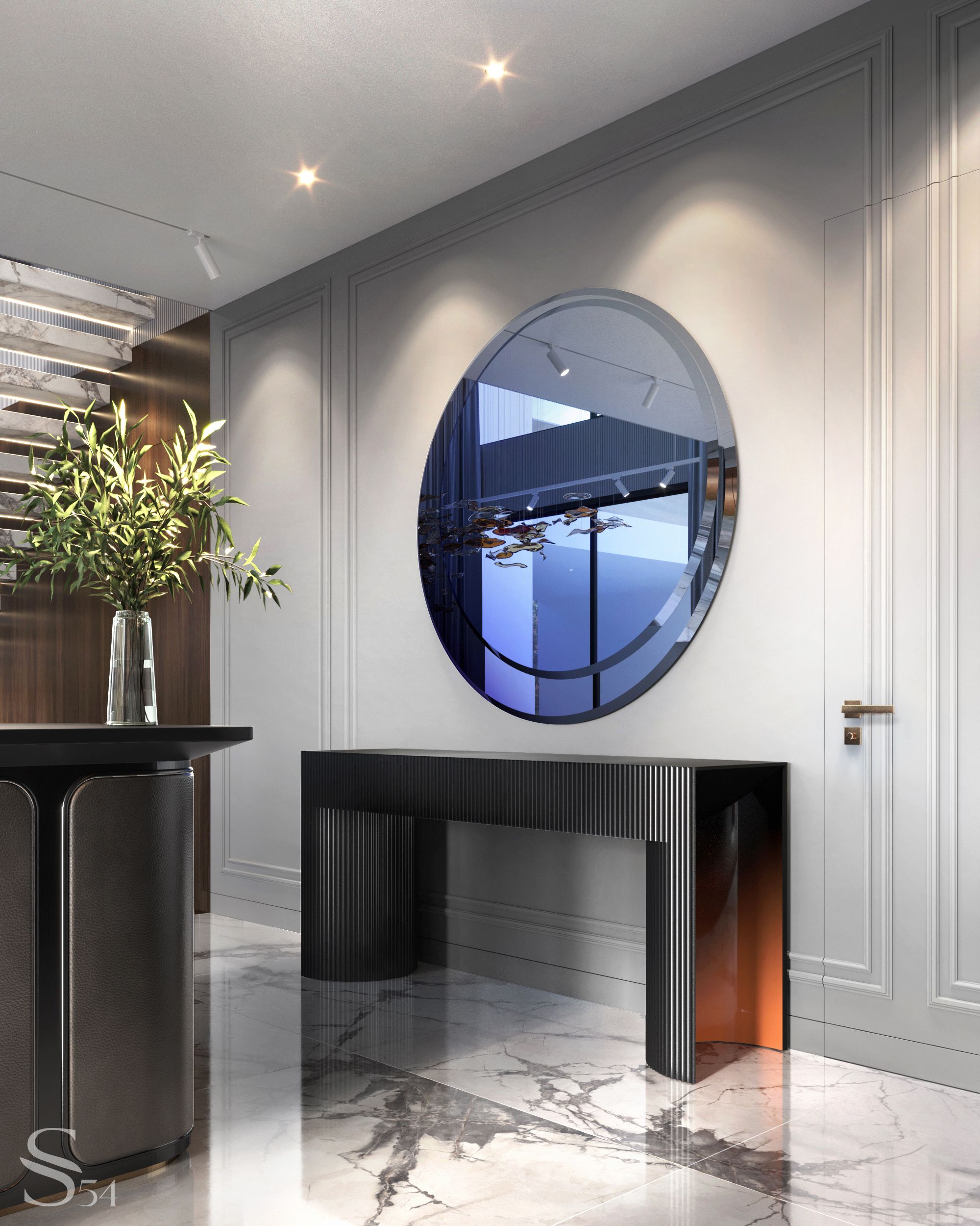 Lava console and mirror Ozean, FiftyFourms Lava console and mirror Ozean, FiftyFourms
