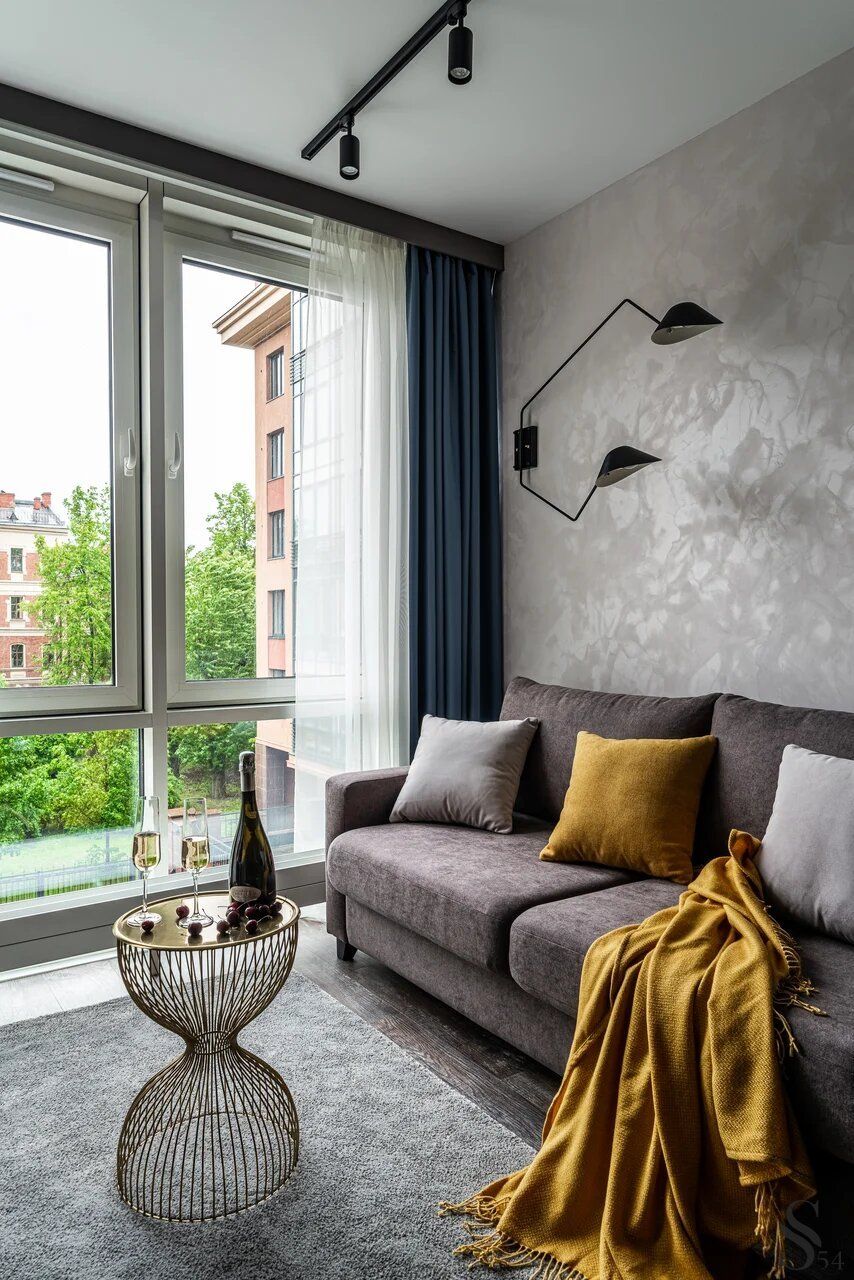 Living room in LUX EAST apartment