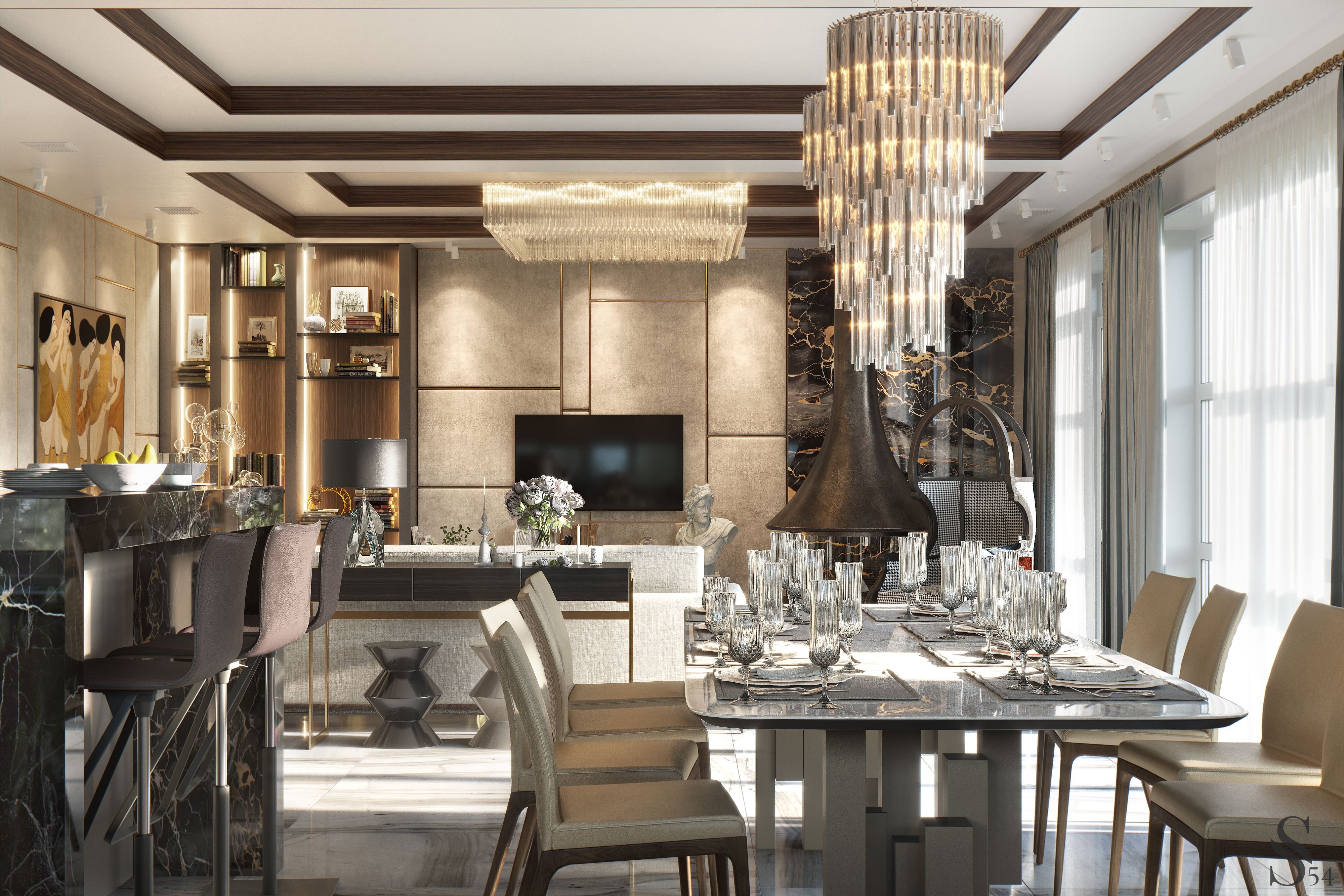 Designing a penthouse with luxury interior by Studia 54