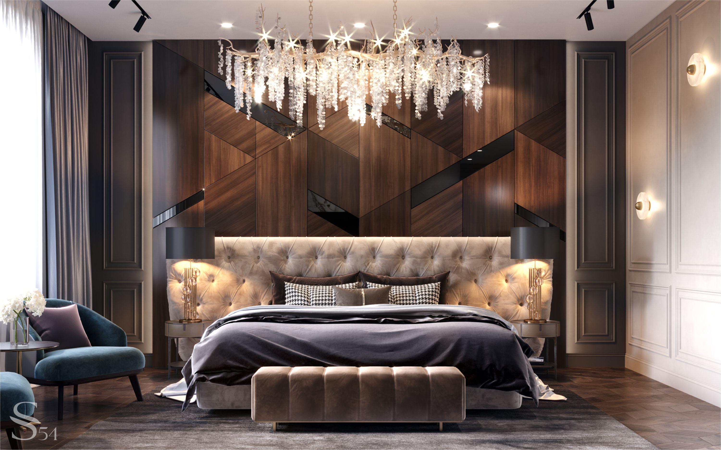 Interior design of a richly furnished apartment in Tbilisi: Studia 54 Interior design of a richly furnished apartment in Tbilisi: Studia 54