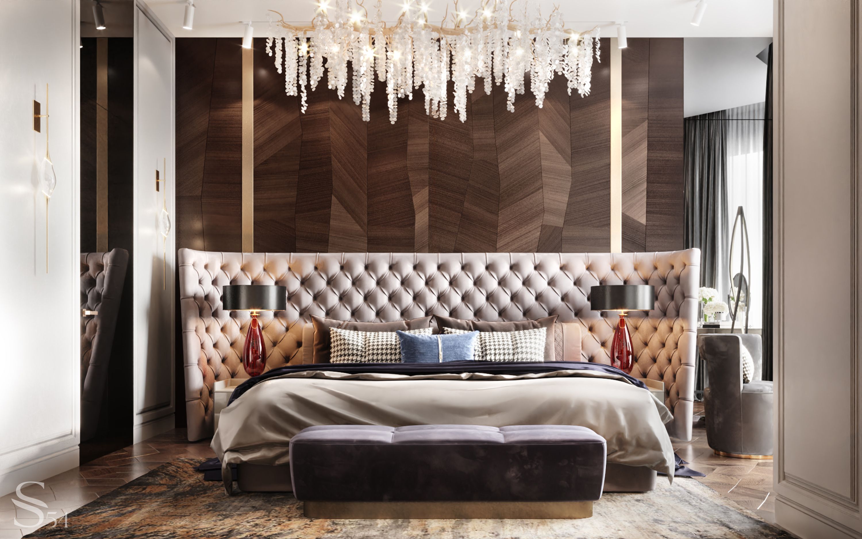 Luxury apartment interior by Studia 54 in a premium clubhouse in Moscow Luxury apartment interior by Studia 54 in a premium clubhouse in Moscow