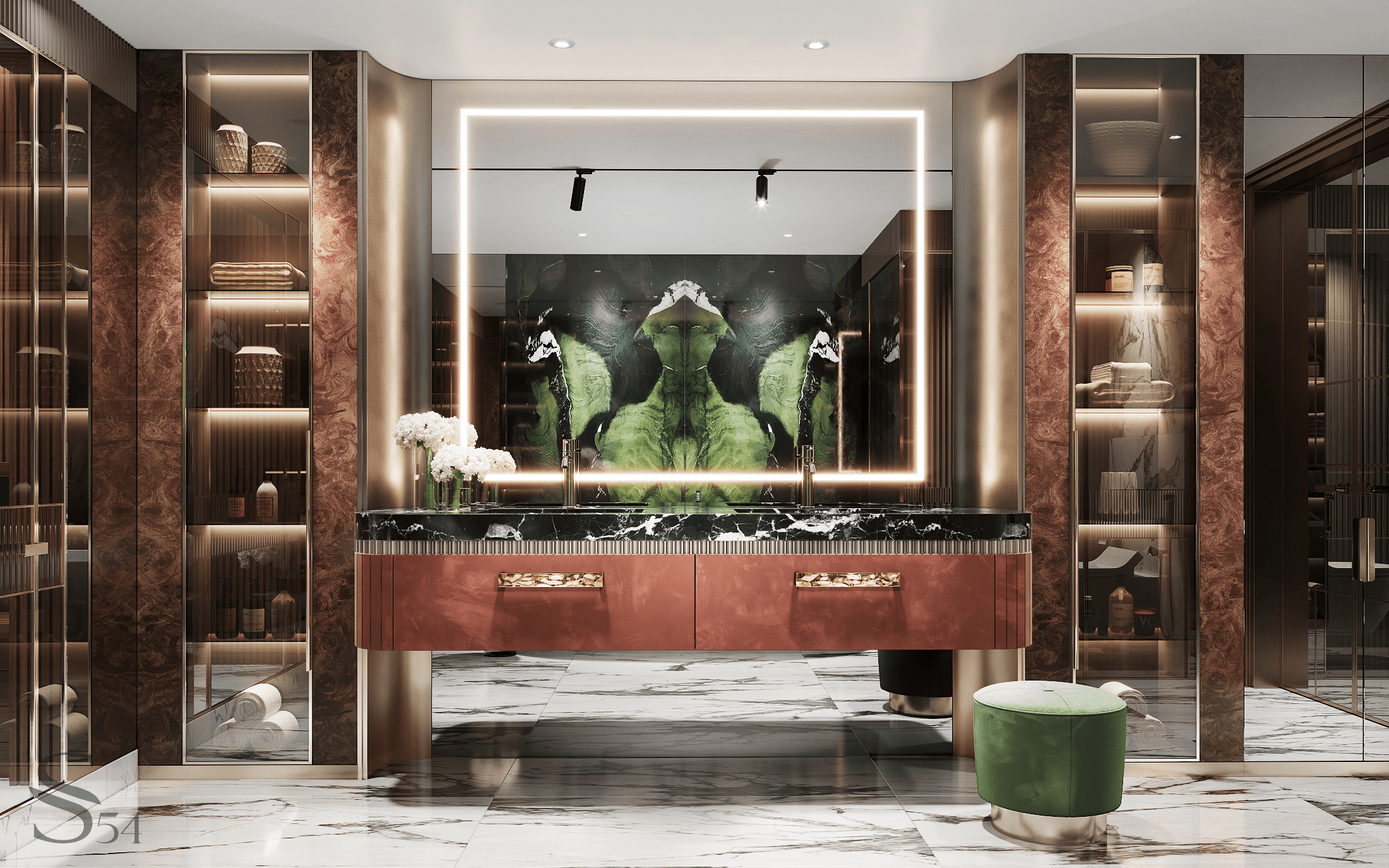 Luxury project of a hotel lobby in Tokyo by Studia 54