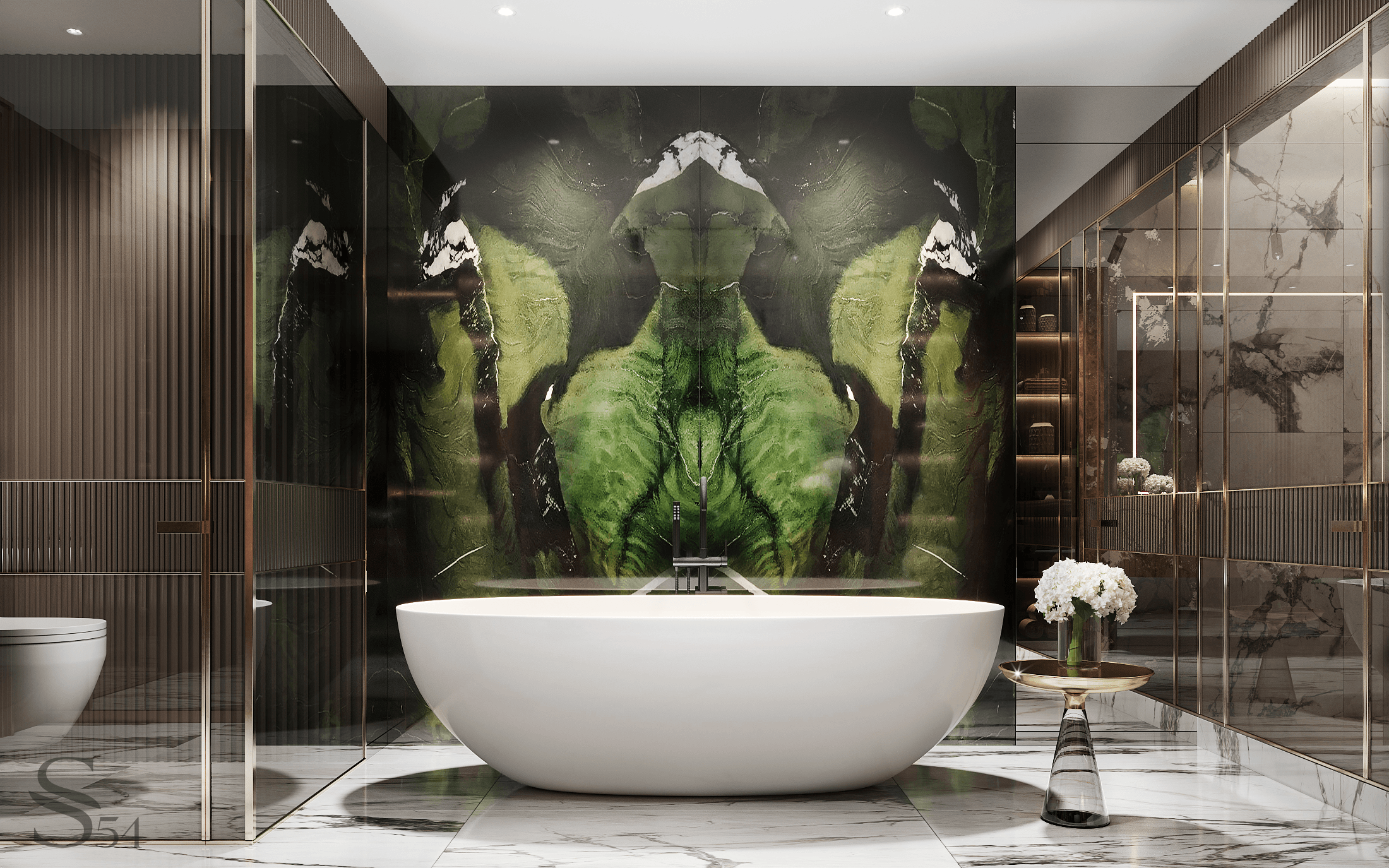 Exclusive interior design by Studia 54 for a duplex apartment in Beijing