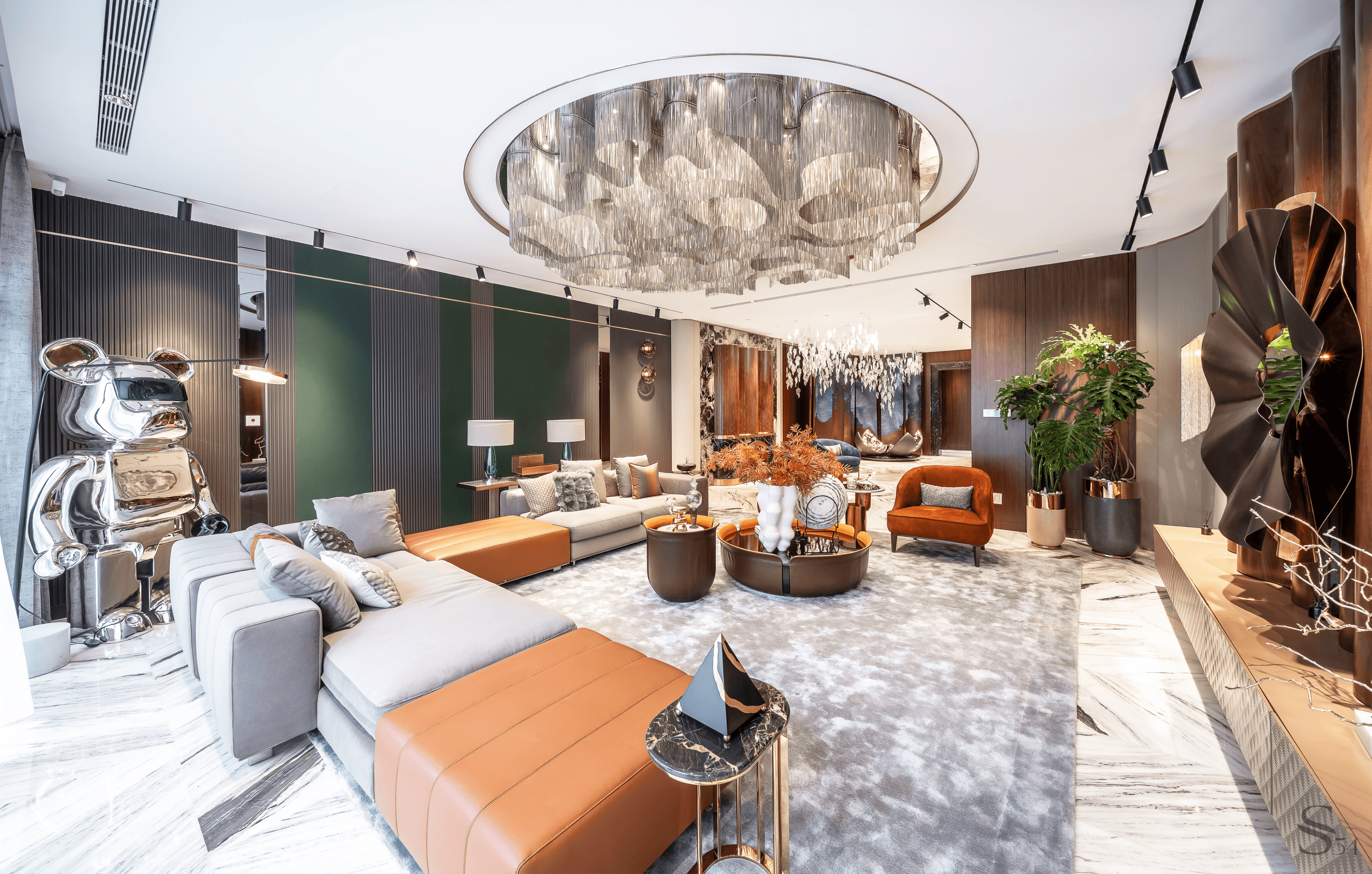 Interior of a premium multi-level apartment by Studia 54 in Beijing Interior of a premium multi-level apartment by Studia 54 in Beijing