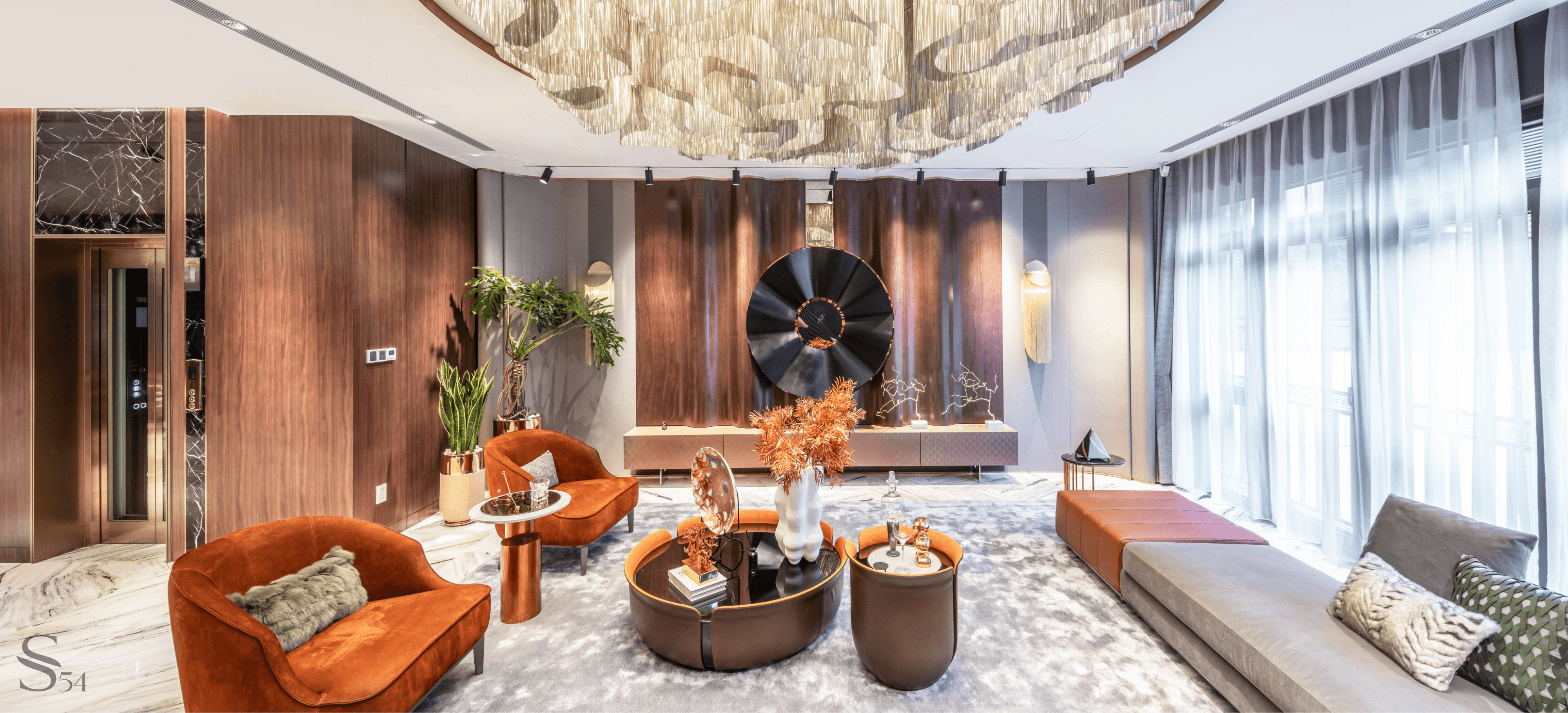 Interior of a premium multi-level apartment by Studia 54 in Beijing Interior of a premium multi-level apartment by Studia 54 in Beijing