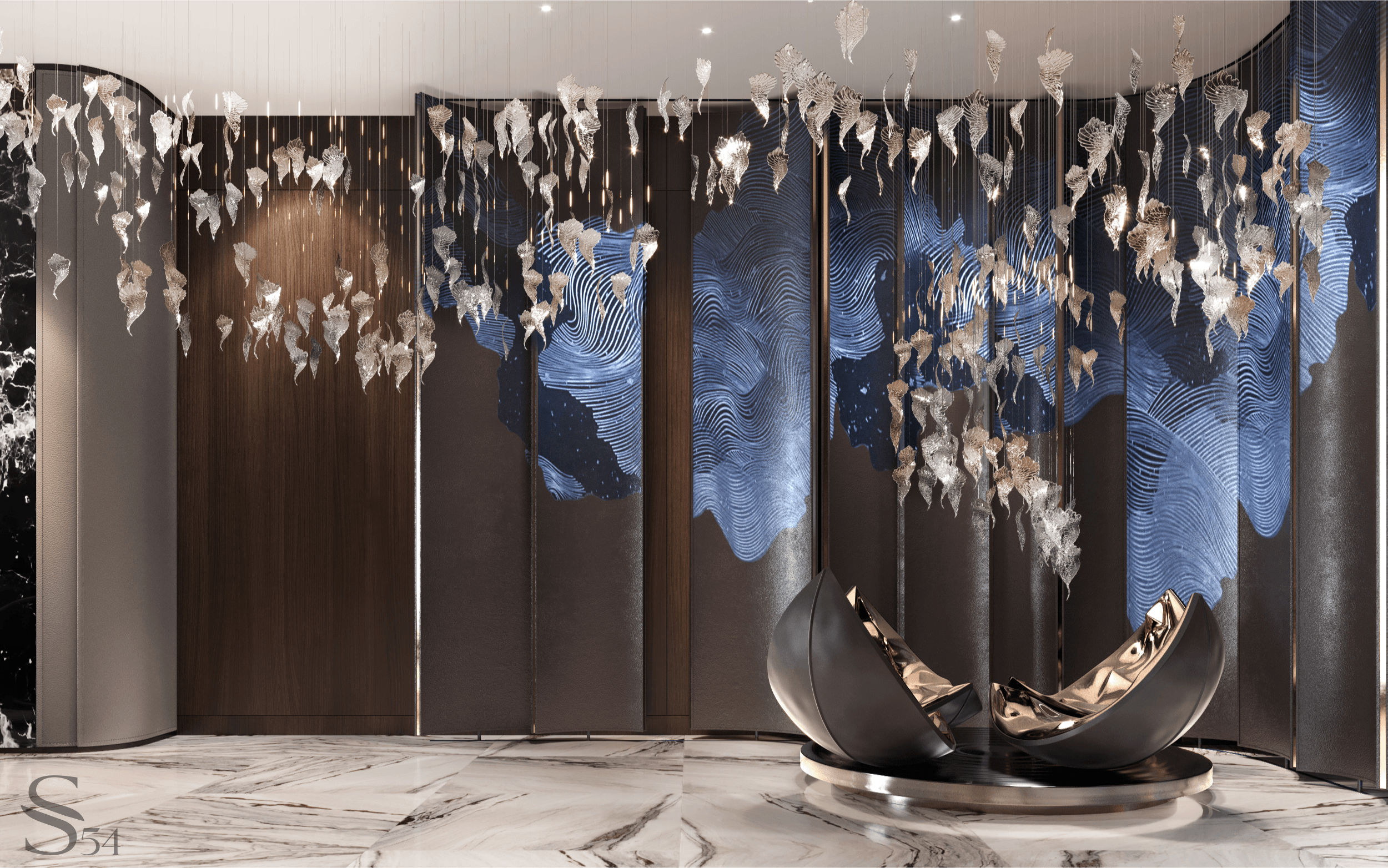 Luxury design of the mansion in Moscow by Studia 54
