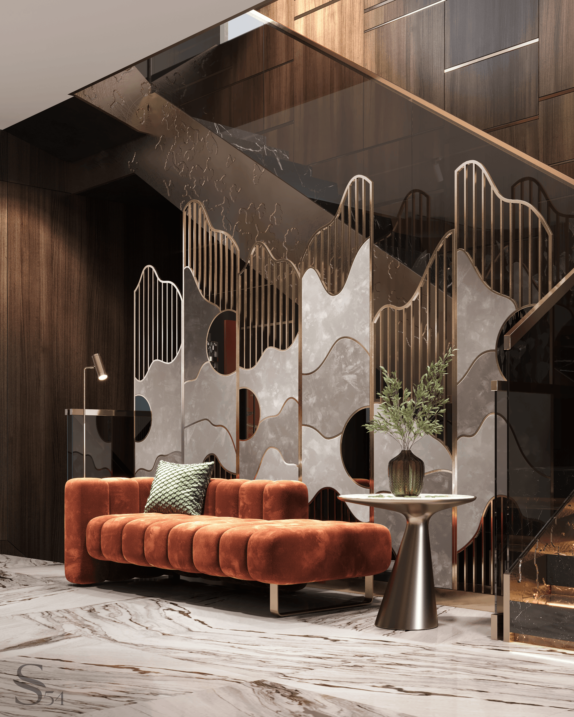Luxury interior for an apartment in Manhattan by Studia 54