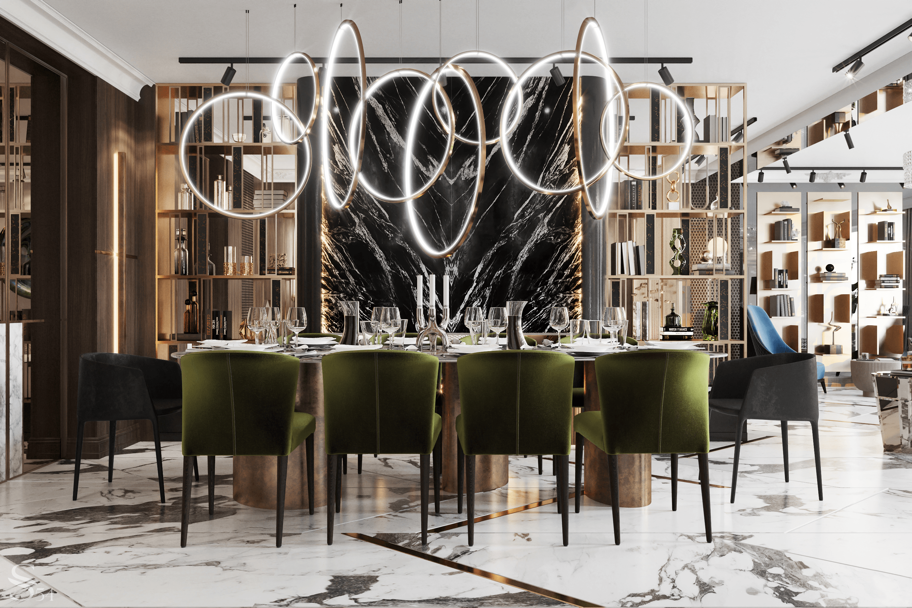 Premium interior design for the residence in Moscow by Studia 54 Premium interior design for the residence in Moscow by Studia 54