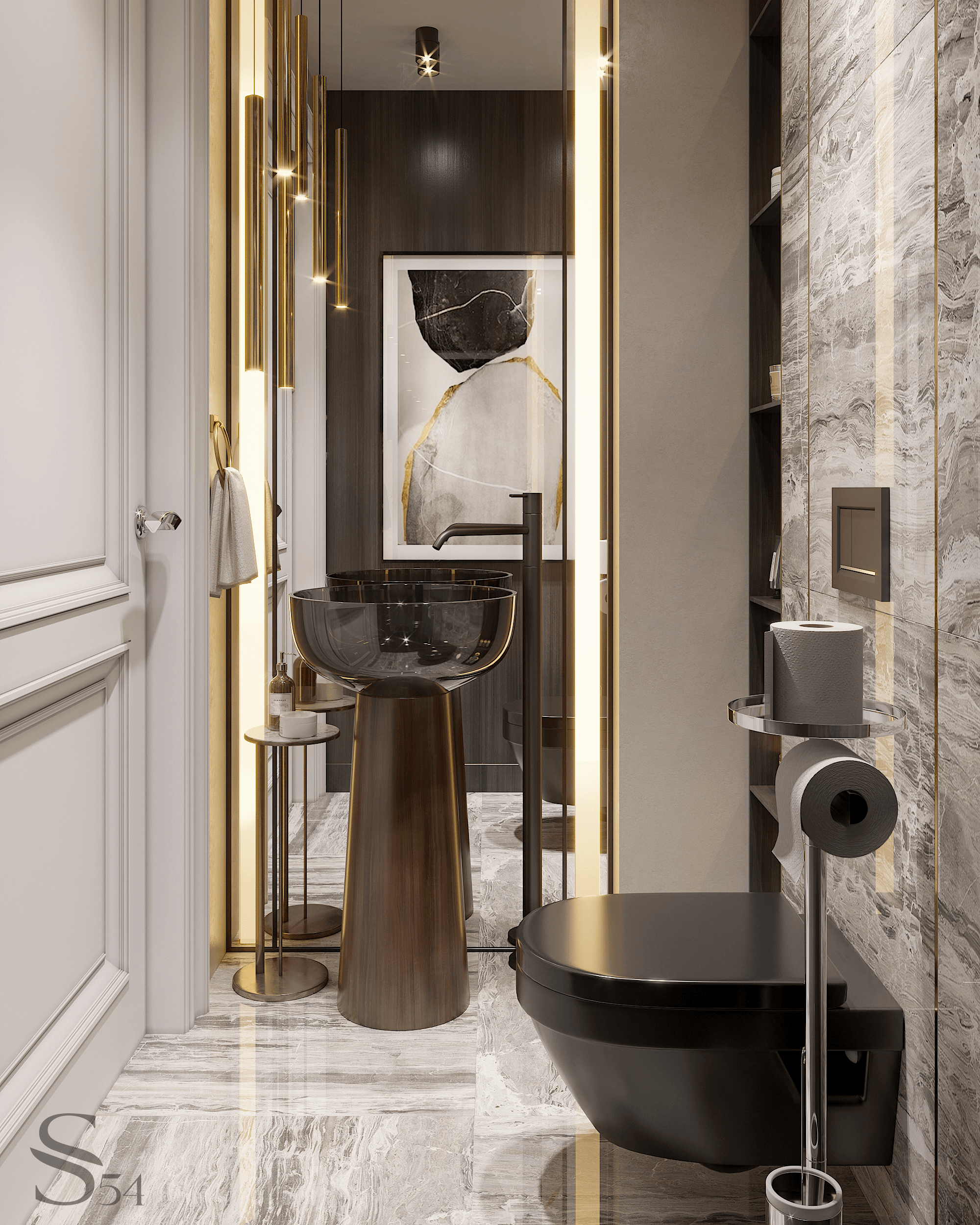 The base of the Italian brand Antonio Lupi washbasin is made of wood and the sink is made of transparent resin The base of the Italian brand Antonio Lupi washbasin is made of wood and the sink is made of transparent resin
