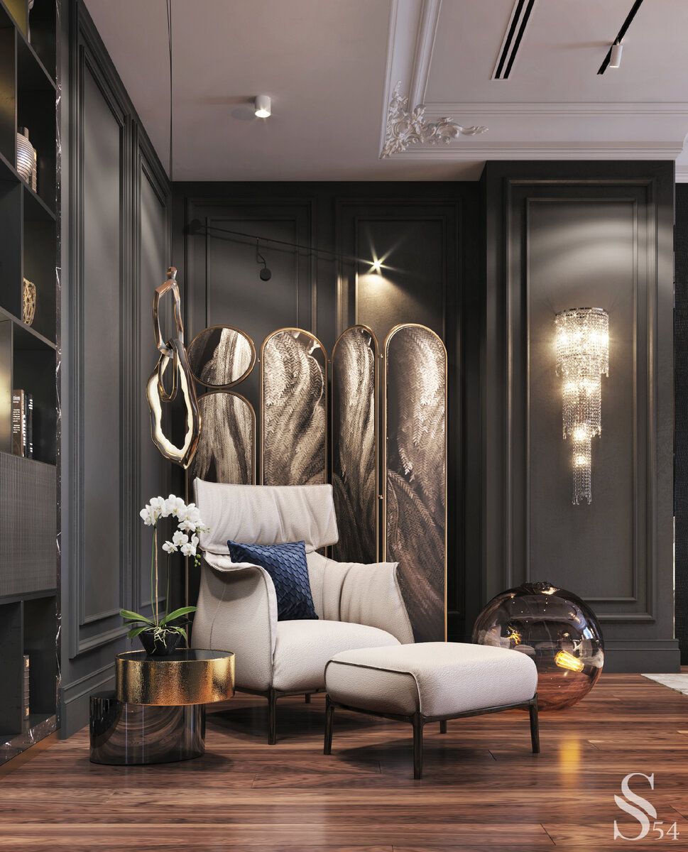 Exquisite interior design by Studia 54 for a hotel restaurant in St. Petersburg
