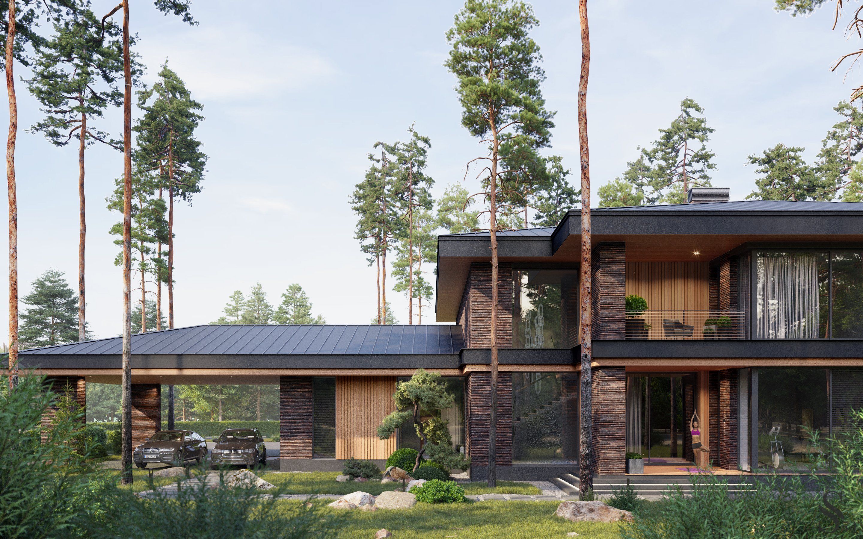 Architectural project of a modern cottage in Yekaterinburg by Studia 54 Architectural project of a modern cottage in Yekaterinburg by Studia 54