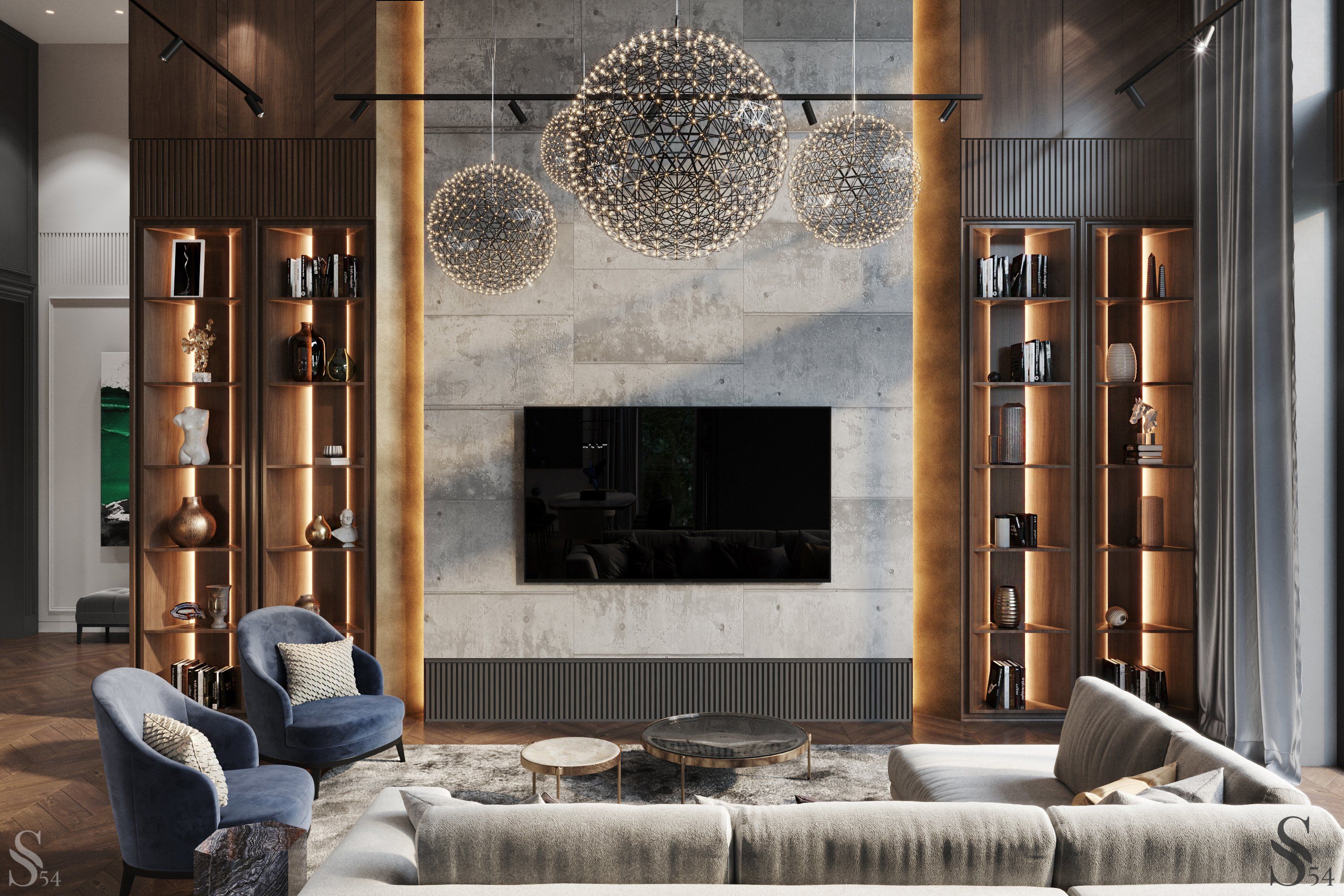 Luxury interior of a country residence in Kazakhstan by Studia 54 Luxury interior of a country residence in Kazakhstan by Studia 54